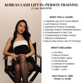 KOREAN LASH LIFT SEMI PRIVATE 2:1 TRAINING (DEPOSIT ONLY)
